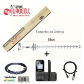 kit  Antena Eurocell 16dbi e Celular LG B-220 com adaptador